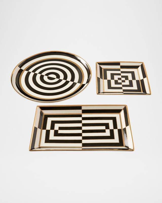 Op Art Rectangle Serving Tray